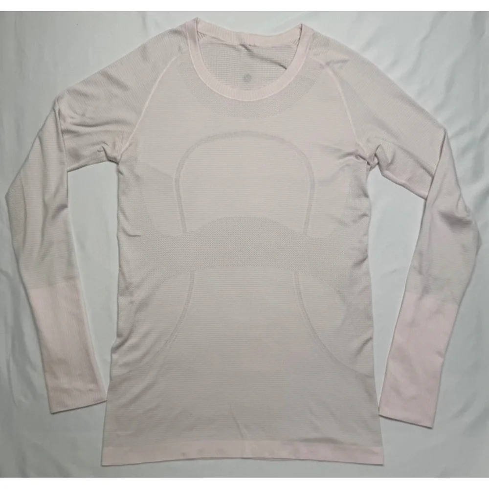 Lululemon Swiftly Tech Long‎ Sleeve 2.0 Pink Crewneck Training Shirt Womens 10